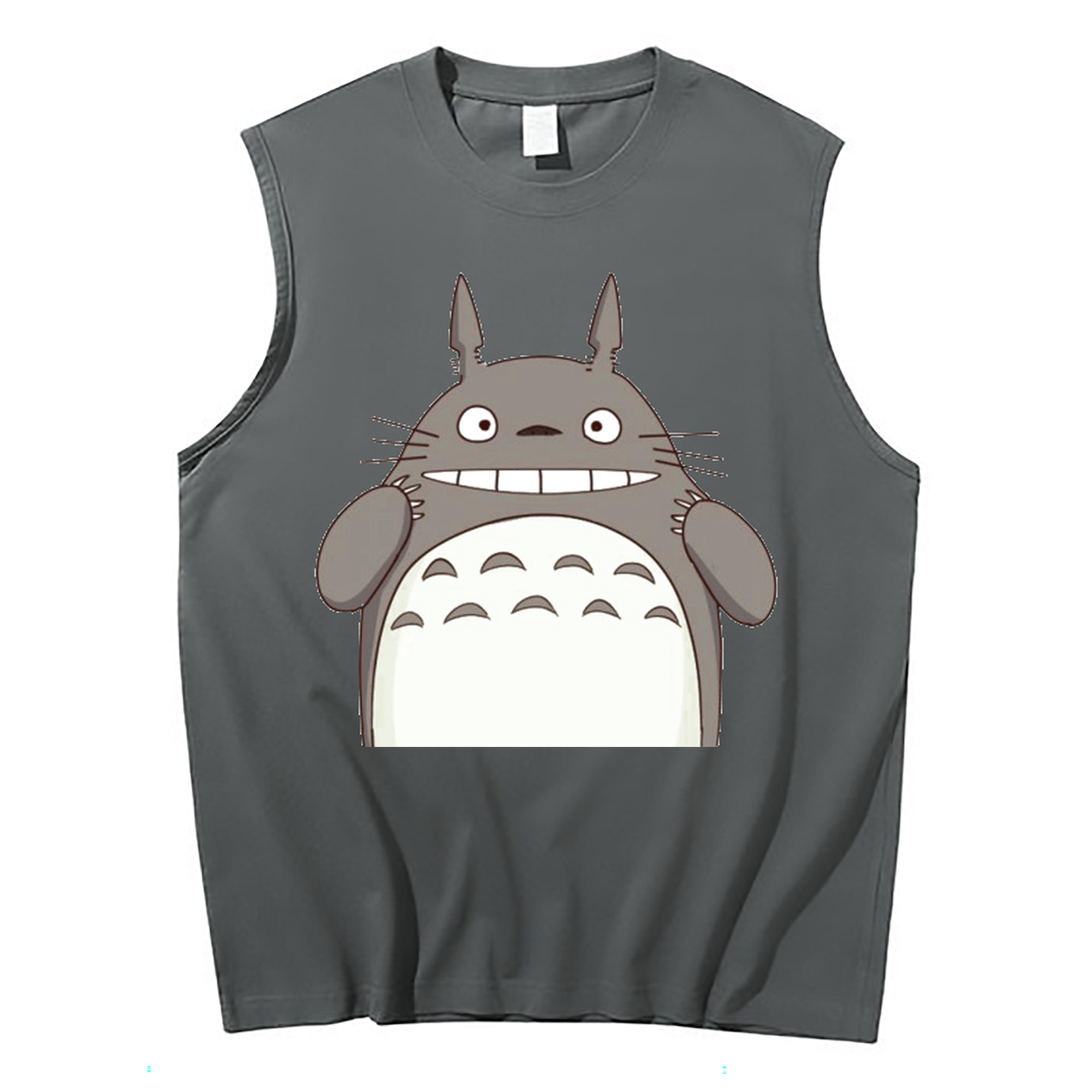 （画像用） となりのトトロ 草壁メイ 草壁サツキ My Neighbor Totoro Satsuki Kusakabe Mei Kusakabe コットン100％タンクトップ（フロントプリント）